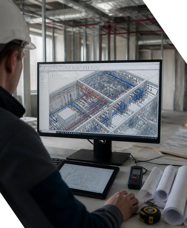 Создание BIM модели инженерных сетей для объектов в Евпатории